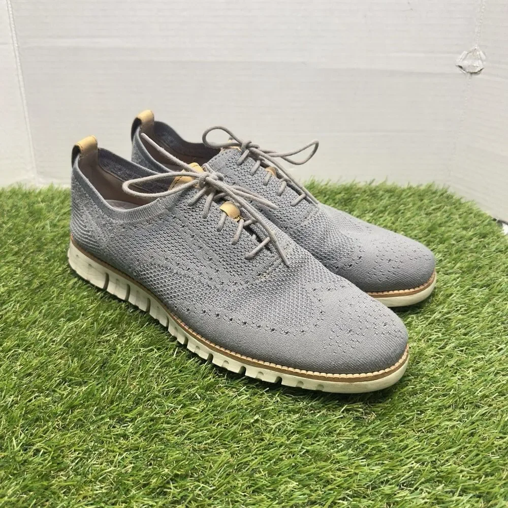 Cole Haan ZerøGrand StitchLite Gray Wingtip Oxford Shoes Size Mens 11.5 C24944